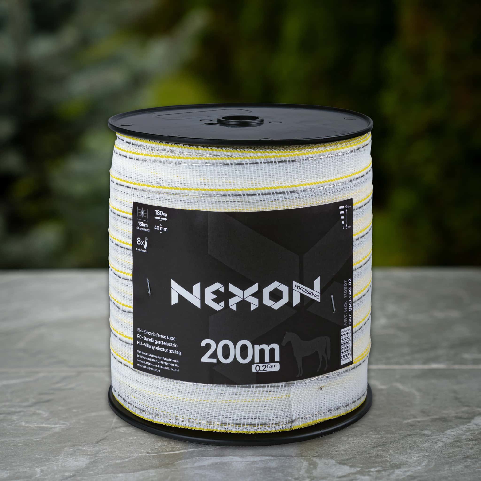 NEXON PREMIUM Electric Fence Tape 200m 8 strands 180kg