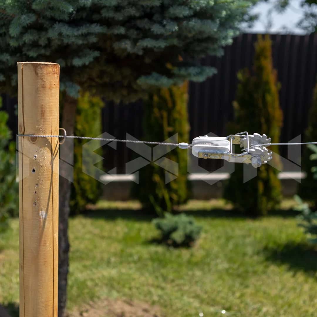 Tensioner with Insulator and Wire (Cliplock) for Electric Fence NEXON