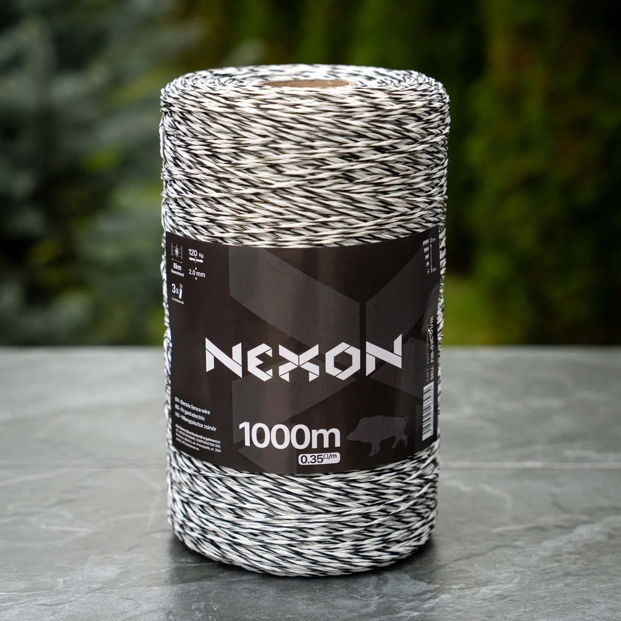 NEXON GUARD 1000 m 3 strands 120 kg electric fence polywire